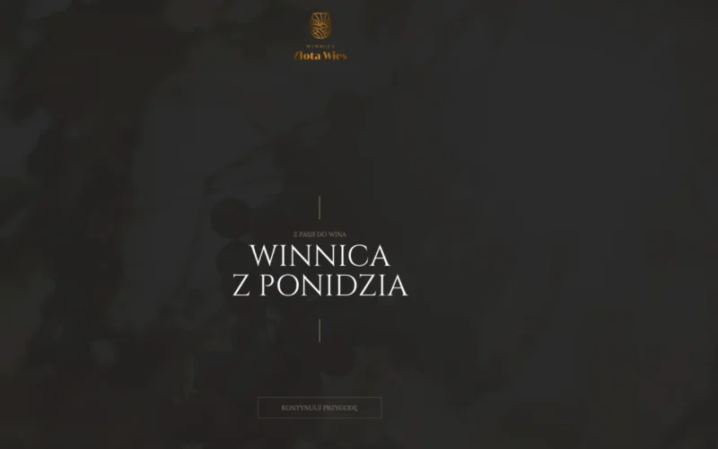 Strona internetowa dla Winnicy Złota Wieś